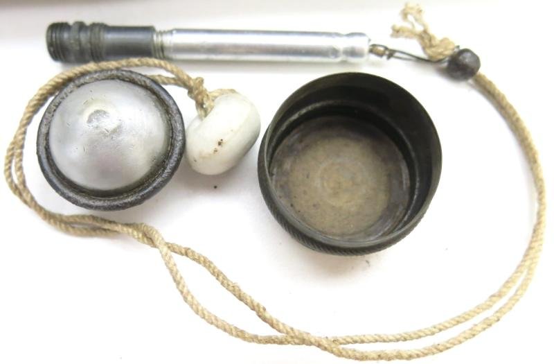 German Wehrmacht Übungs Stielhandgranate Stickgrenade M24 brb 1944 100% Complete, Inert. — image 14