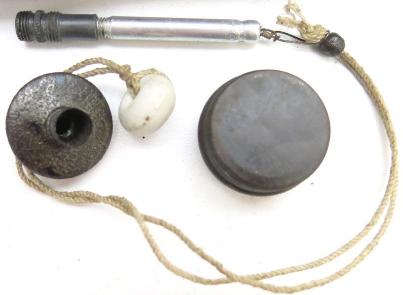 German Wehrmacht Übungs Stielhandgranate Stickgrenade M24 brb 1944 100% Complete, Inert. — image 15