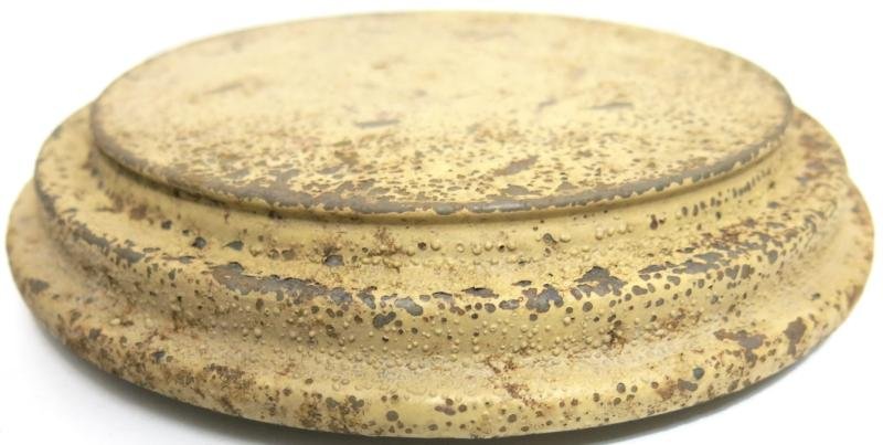 German Wehrmacht T. Mi. Pilz 43 Tellermine Pilz 43 Pressure Plate With Original Sand Colour, Barn Find, Inert. — image 5