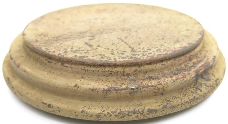 German Wehrmacht T. Mi. Pilz 43 Tellermine Pilz 43 Pressure Plate With Original Sand Colour, Barn Find, Inert. — image 3