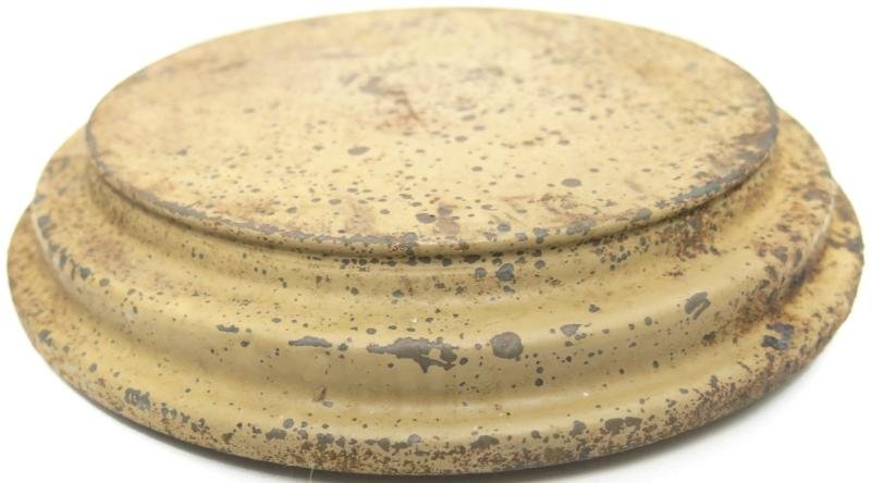 German Wehrmacht T. Mi. Pilz 43 Tellermine Pilz 43 Pressure Plate With Original Sand Colour, Barn Find, Inert. — image 2