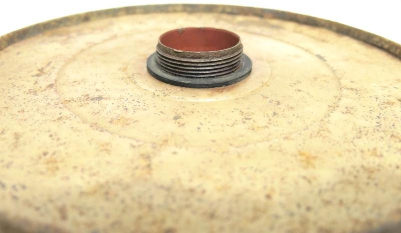 German Wehrmacht T. Mi. Pilz 43 Tellermine Pilz 43 Pressure Plate With Original Sand Colour, Barn Find, Inert. — image 7