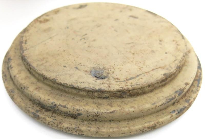 German Wehrmacht T. Mi. Pilz 43 Tellermine Pilz 43 Pressure Plate With Original Sand Colour, Barn Find, Inert. — image 3