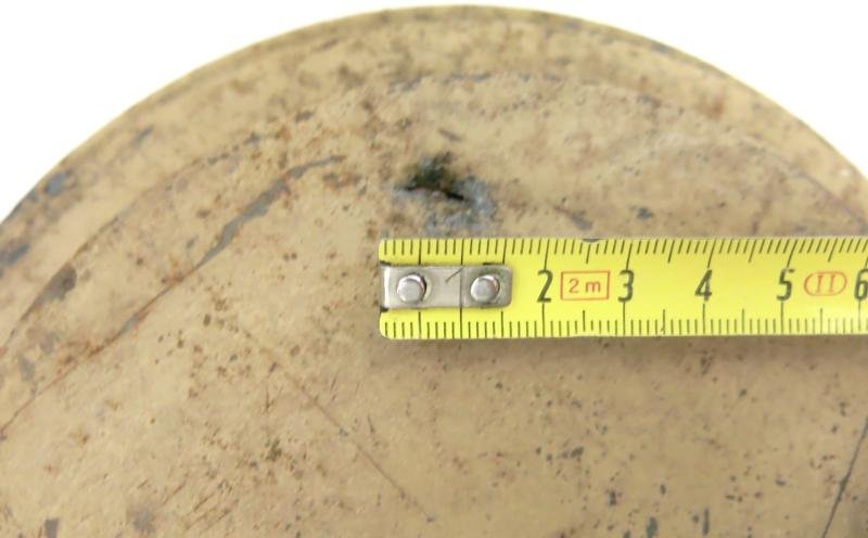 German Wehrmacht T. Mi. Pilz 43 Tellermine Pilz 43 Pressure Plate With Original Sand Colour, Barn Find, Inert. — image 6