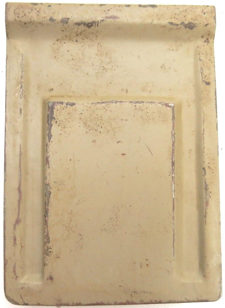 German Wehrmacht Karbid Lamp Einheitslaterne Stahl In Sand Colour Side Cover Spare Part. — image 2