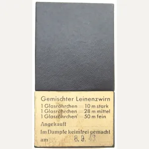 German Wehrmacht Gemischter Leinenzwirn Complete Set In Box Bartsch, Quilitz …