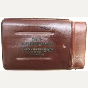 German Wehrmacht Hautentgiftungssalbe 41 Decontamination Kit Unused, Bottle eje 1943, …