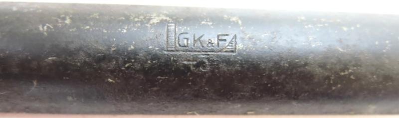 German Wehrmacht Big Steel Peg Or Stake For Big Tents Or Camouflage Nettings, GK & F 43, Rare. — image 3