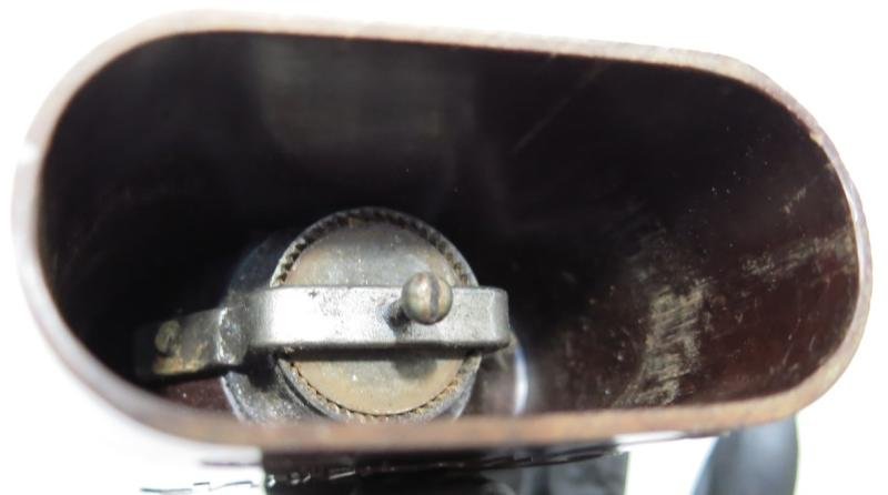 German Wehrmacht Reddish Bakelite Coffee Grinder Mint Condition Double BO Garantie Stamp, Sand Mixed Bakelite. — image 9