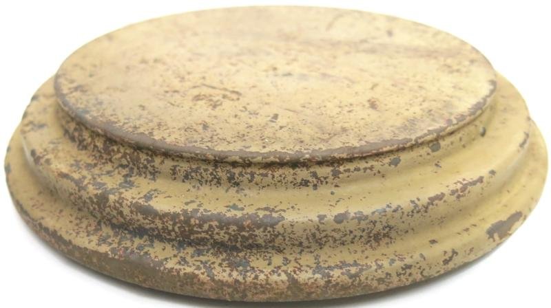German Wehrmacht T. Mi. Pilz 43 Tellermine Pilz 43 Pressure Plate With Original Sand Colour bdn 1943, Barn Find, Inert. — image 5