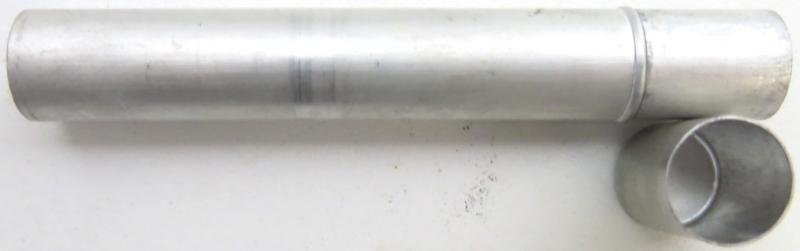 German Wehrmacht Sanitär Aluminium Tablettenröhrchen Medical Pills Tube Hexamethylentetramin 0,5 g, Empty. — image 2