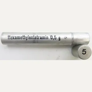 German Wehrmacht Sanitär Aluminium Tablettenröhrchen Medical Pills Tube Hexamethylentetramin 0,5 …