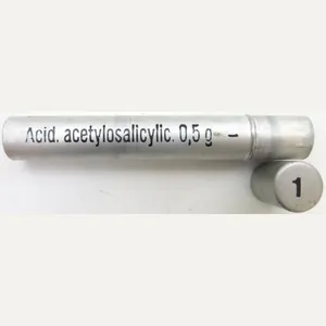 German Wehrmacht Sanitär Aluminium Tablettenröhrchen Medical Pills Tube Acid. acetylosalicylic. …