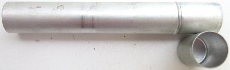 German Wehrmacht Sanitär Aluminium Tablettenröhrchen Medical Pills Tube Eukodal 0,005 g, Empty. — image 2