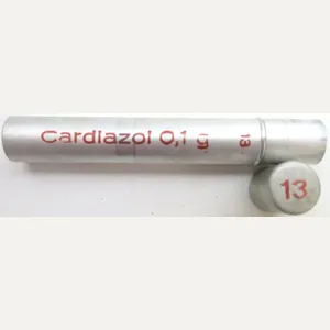 German Wehrmacht Sanitär Aluminium Tablettenröhrchen Medical Pills Tube Cardiazol 0,1 …
