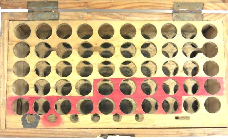 German Wehrmacht Einheitstablettenkasten Pill Box, Empty, But Complete With Rack And Label. — image 10