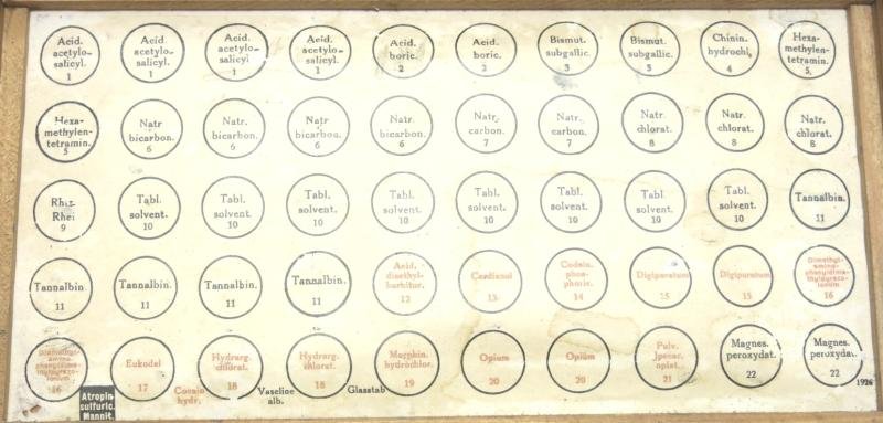 German Wehrmacht Einheitstablettenkasten Pill Box, Empty, But Complete With Rack And Label. — image 9