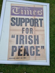 Original 1919 War Of Independence News Stand Poster