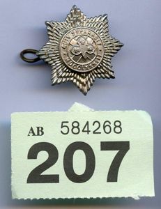 WW1 4th Royal Irish Dragoons Collar Badge