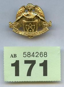 Irish Signals Badge in Brass