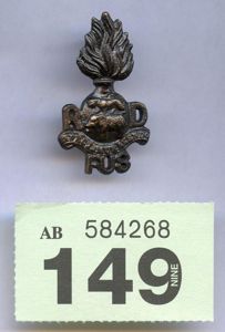 Victorian Royal Dublin Fusiliers Collar Badge