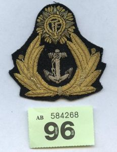 Original WW2 Irish Navy officers Cap Badge