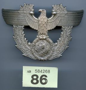 Original Ww2 German Police shako Badge