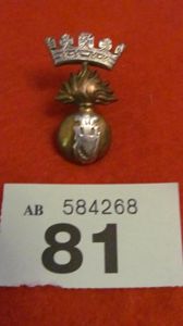 WW1 Royal Irish Fusiliers,Sporran or Pouch Badge