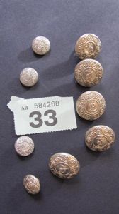 Garda Siochana (Irish Police) Buttons, obsolete