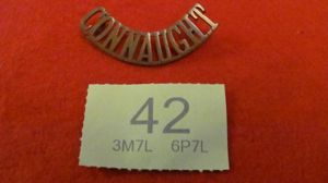 Connaught Rangrs Shoulder Title