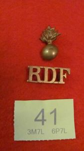 Royal Dublin Fusiliers Two Part Shoulder Title
