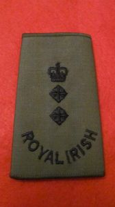 Current Royal Irish Regiment full Colonel Rank slide