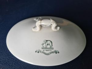 Rare Connaught Rangers Officer's Mess Pot Lid