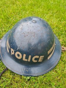 Rare WW2 Police Inspectors Helmet 1940s