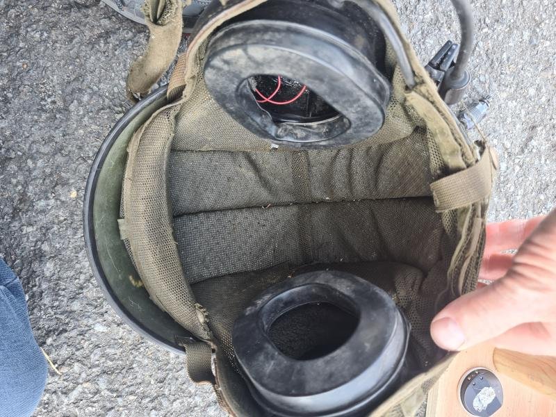 Rare Irish Defence Forces Cavalry Tank Drivers Helmet — image 5