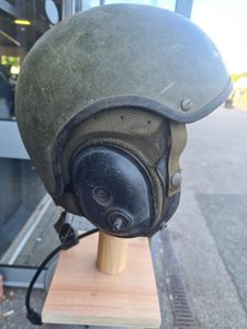 Rare Irish Defence Forces Cavalry Tank Drivers Helmet