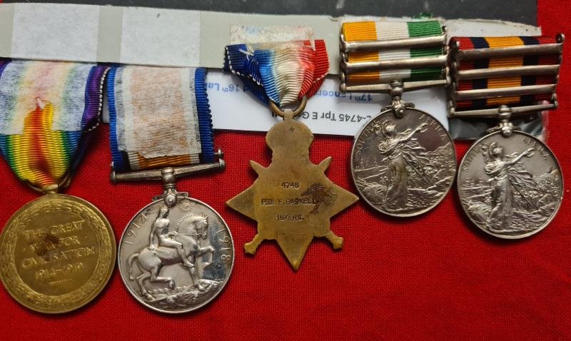 Boer War & WW1 group to 17th/16th Lancers — image 4