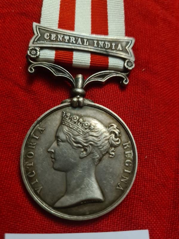 Indian Mutiny medal, William Harlehy, Leinster Regt — image 3