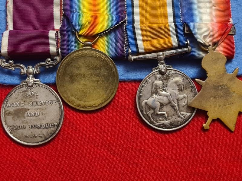 Irish Guards, A/RSM James Whyte 1914 Star Trio — image 3
