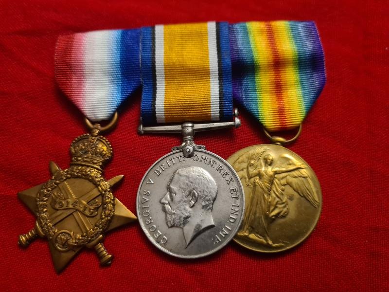 Royal Inniskilling Fusiliers 1915 Star Trio — image 2