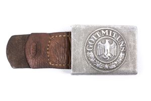 Rare aluminum Heer belt buckle by Lehmann & Wundenberg 1938