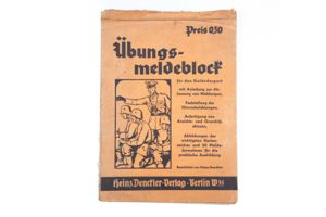 Rare German mapcase notebook Ubungs-Meldeblock