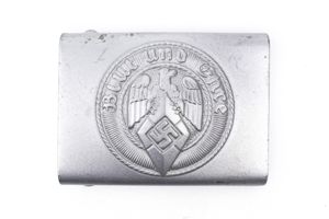 Unissued Hitlerjugend belt buckle with factory RZM tag marked M5/276