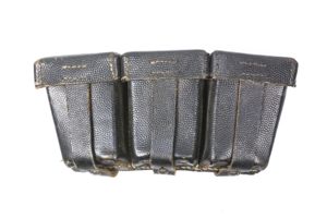 Late war unissued K98 ammunition pouch marked RBNr. 0/0485/0002
