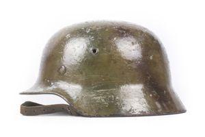 ET66 M40 Heer Ex whitewash three-tone camouflage helmet