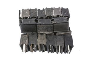 45 M1 Garand clips, Dutch made 1950's marked MBZ