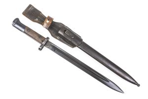 Czech VZ-24 bayonet with German leather frog
