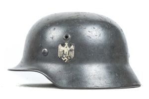 NS64 M40 Heer single decal helmet named Obergefreiter Timmara