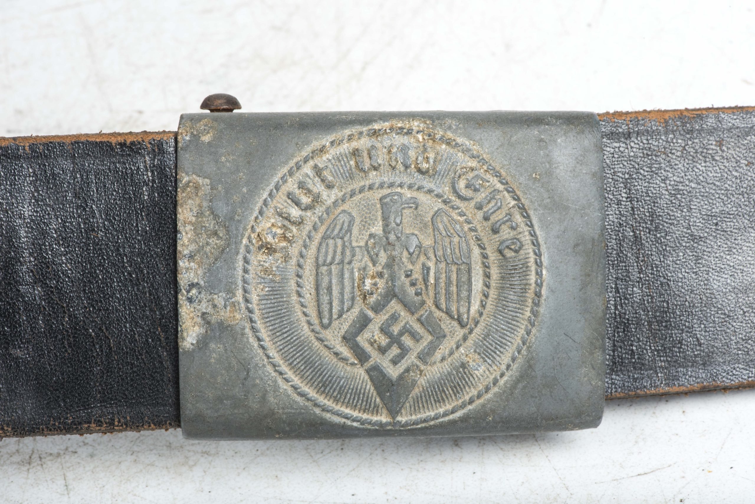 Hitlerjugend belt set with zinc injection moulded buckle marked RZM M4/39 — image 9