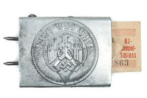 Rare steel crank catch Hitlerjugend belt buckle marked M4/39